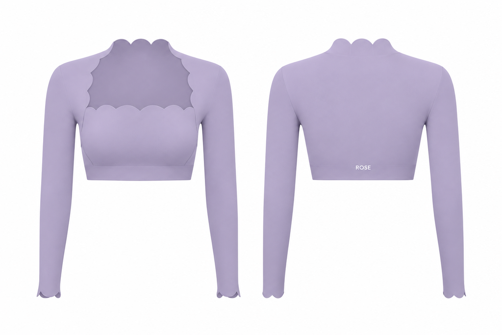 Crush Cropped Long Sleeve Top
