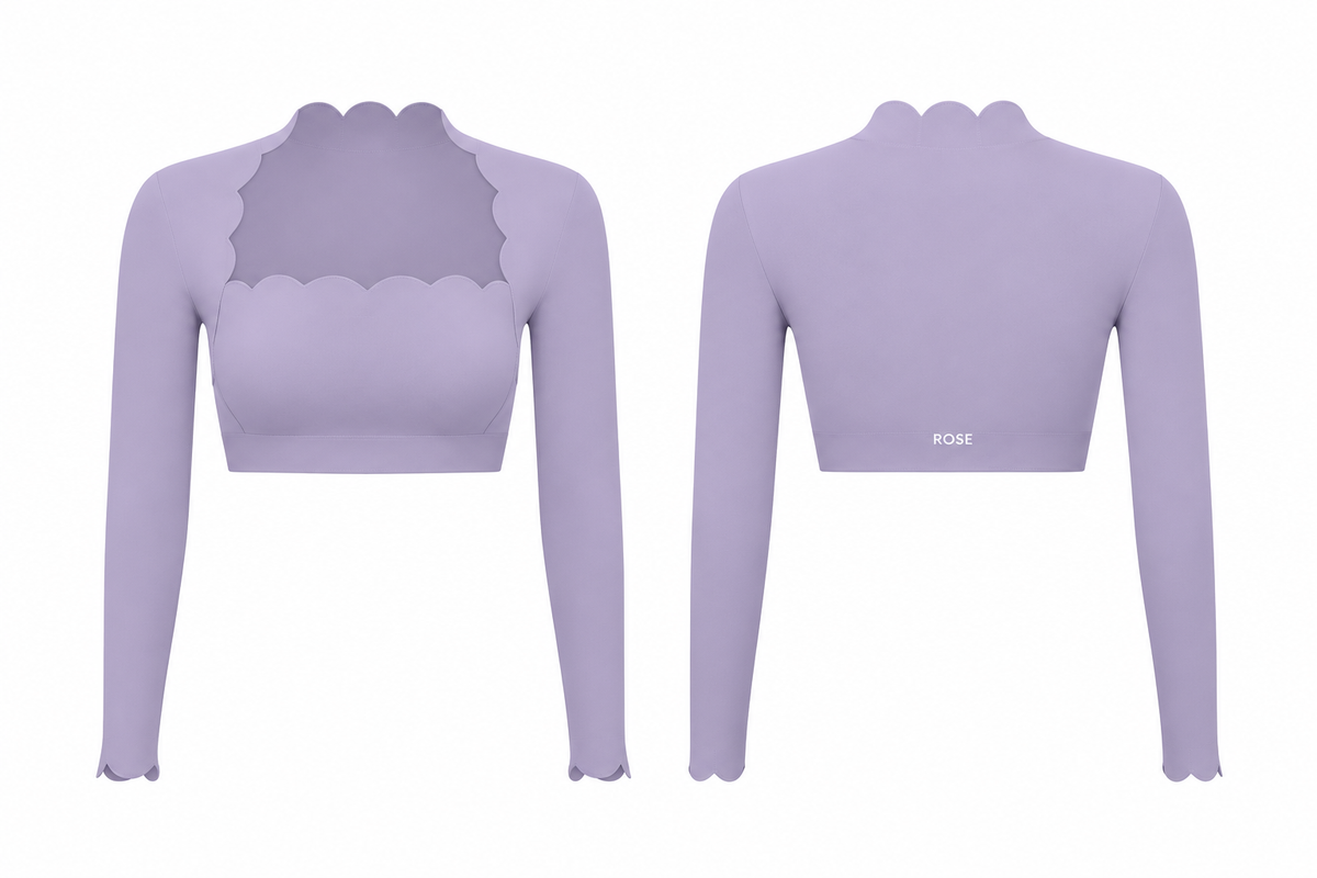 Crush Cropped Long Sleeve Top