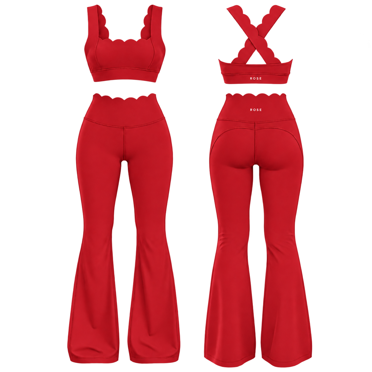 Crush High Waisted Flare Legging
