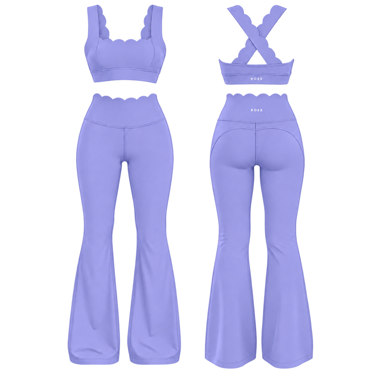 Crush High Waisted Flare Legging