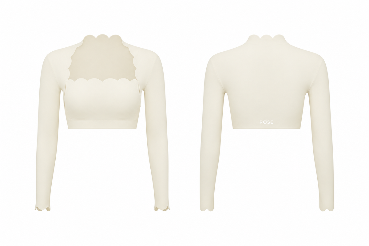 Crush Cropped Long Sleeve Top