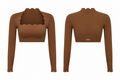 Crush Cropped Long Sleeve Top