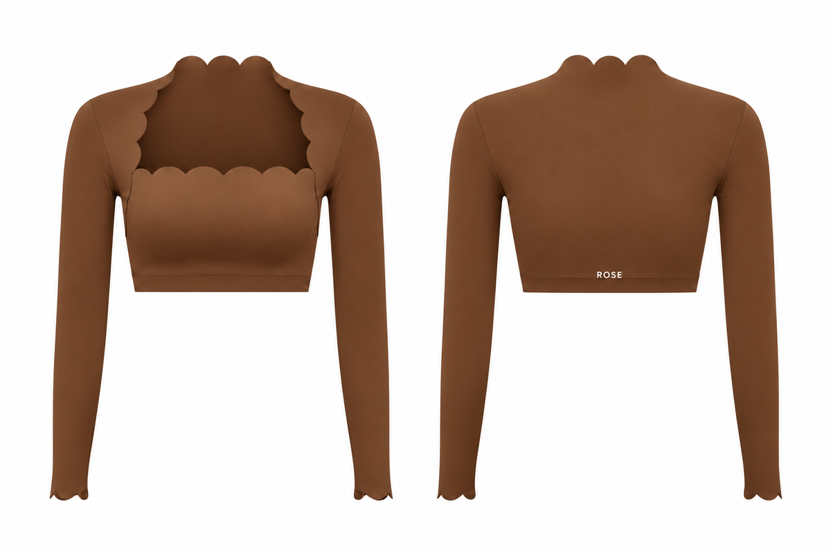 Crush Cropped Long Sleeve Top