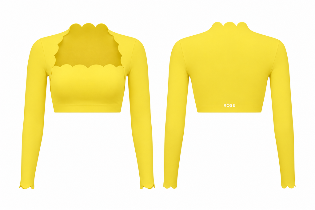 Crush Cropped Long Sleeve Top