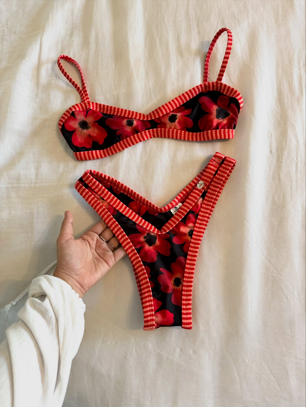 bikini wave rouge (pré-venda)