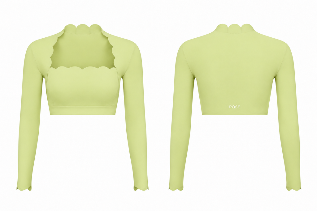 Crush Cropped Long Sleeve Top