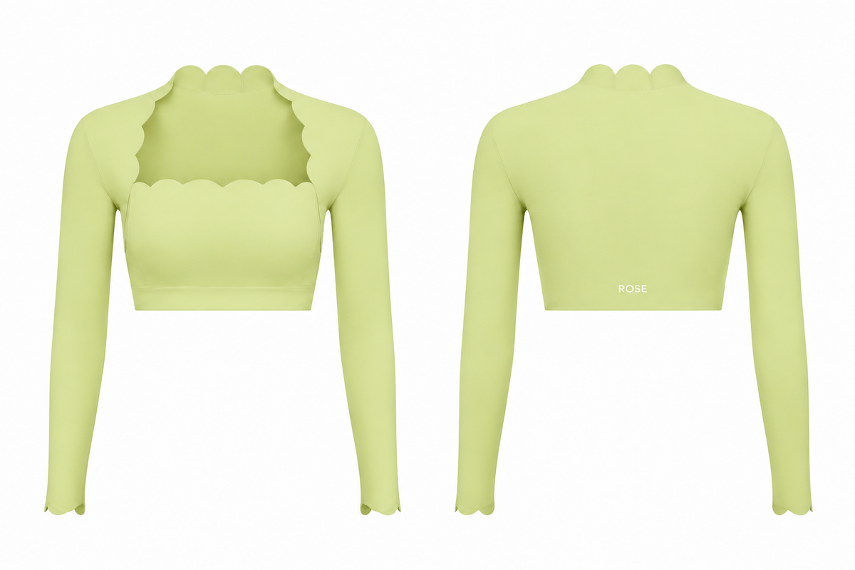 Crush Cropped Long Sleeve Top