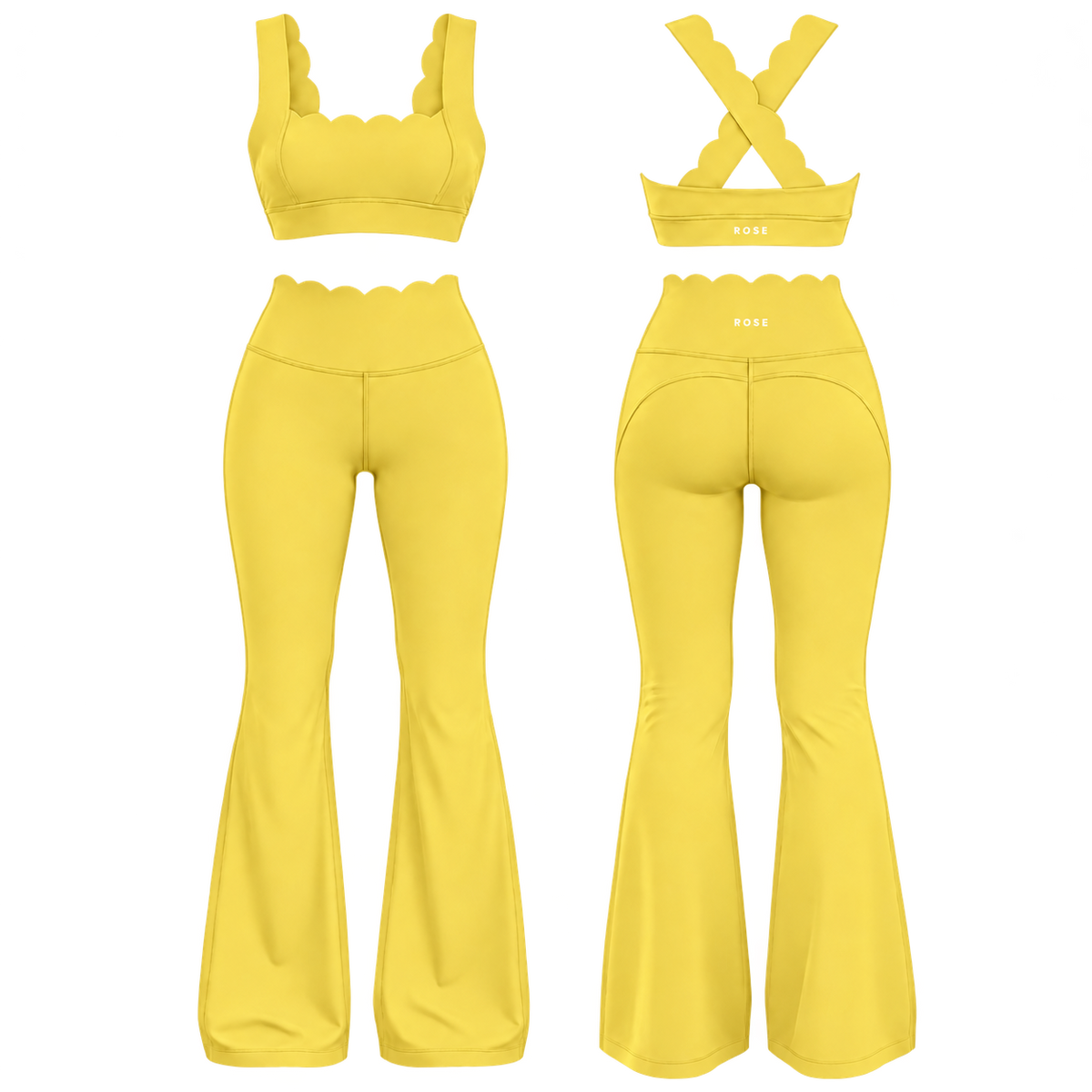 Crush High Waisted Flare Legging