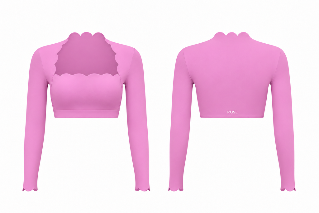 Crush Cropped Long Sleeve Top