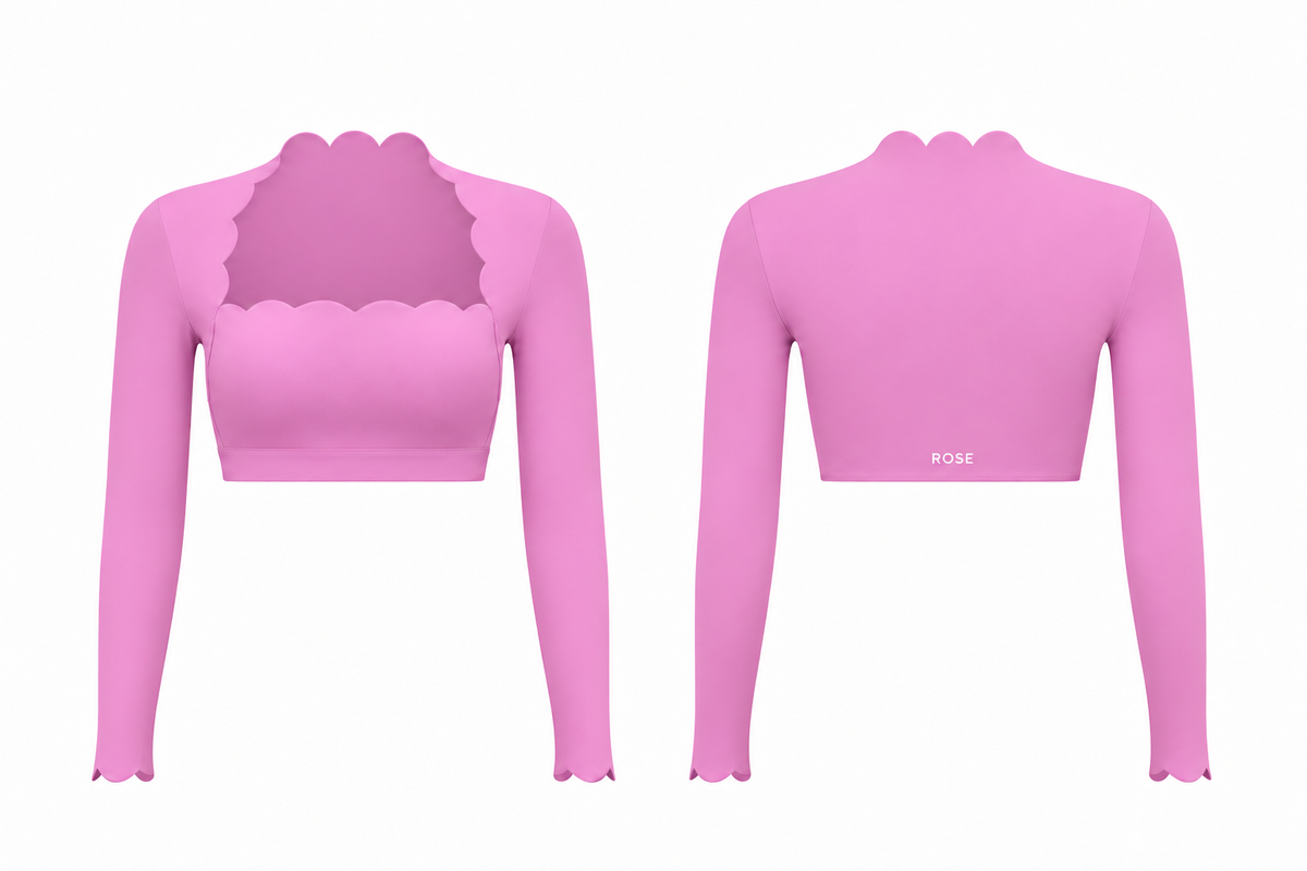 Crush Cropped Long Sleeve Top