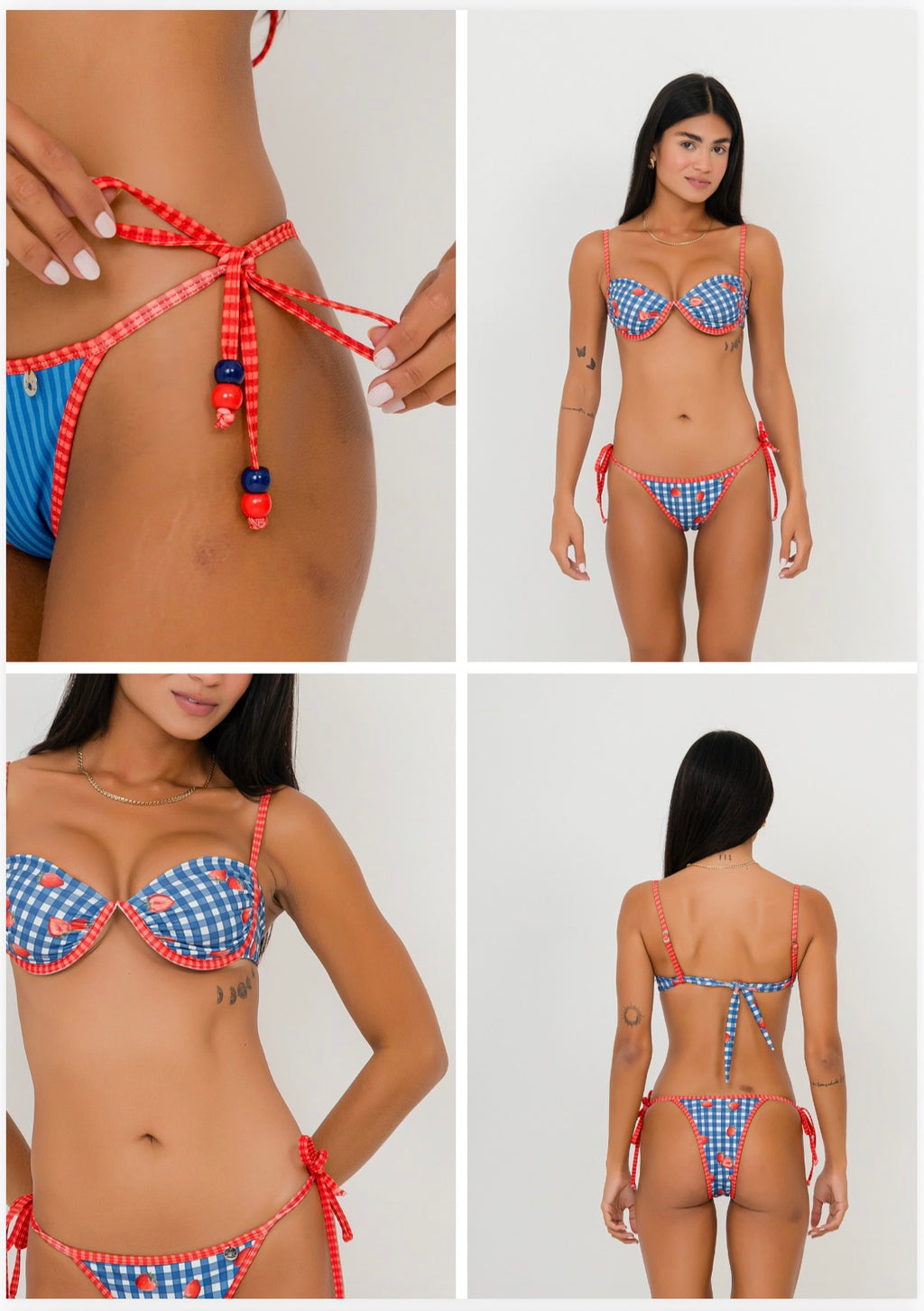 bikini strawberry mare blue (pré-venda)