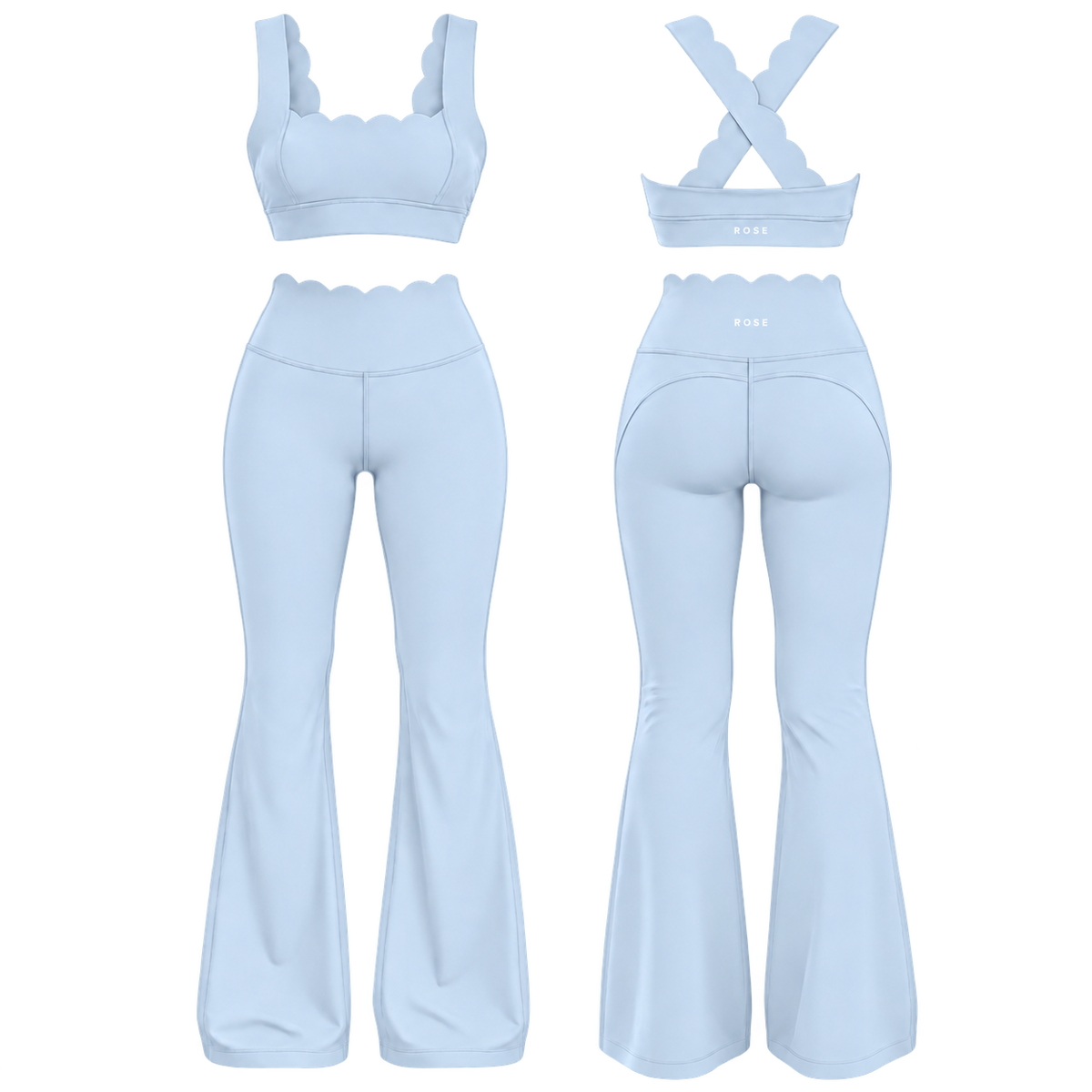 Crush High Waisted Flare Legging