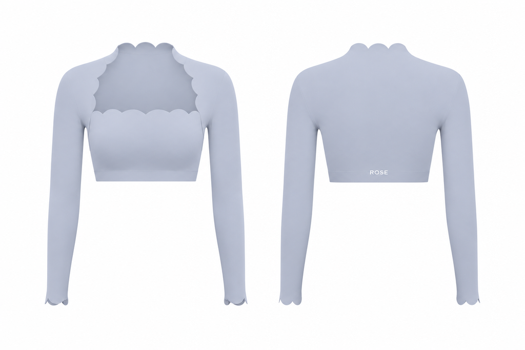 Crush Cropped Long Sleeve Top