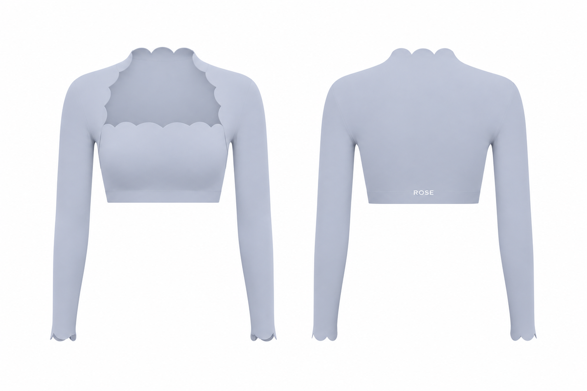 Crush Cropped Long Sleeve Top