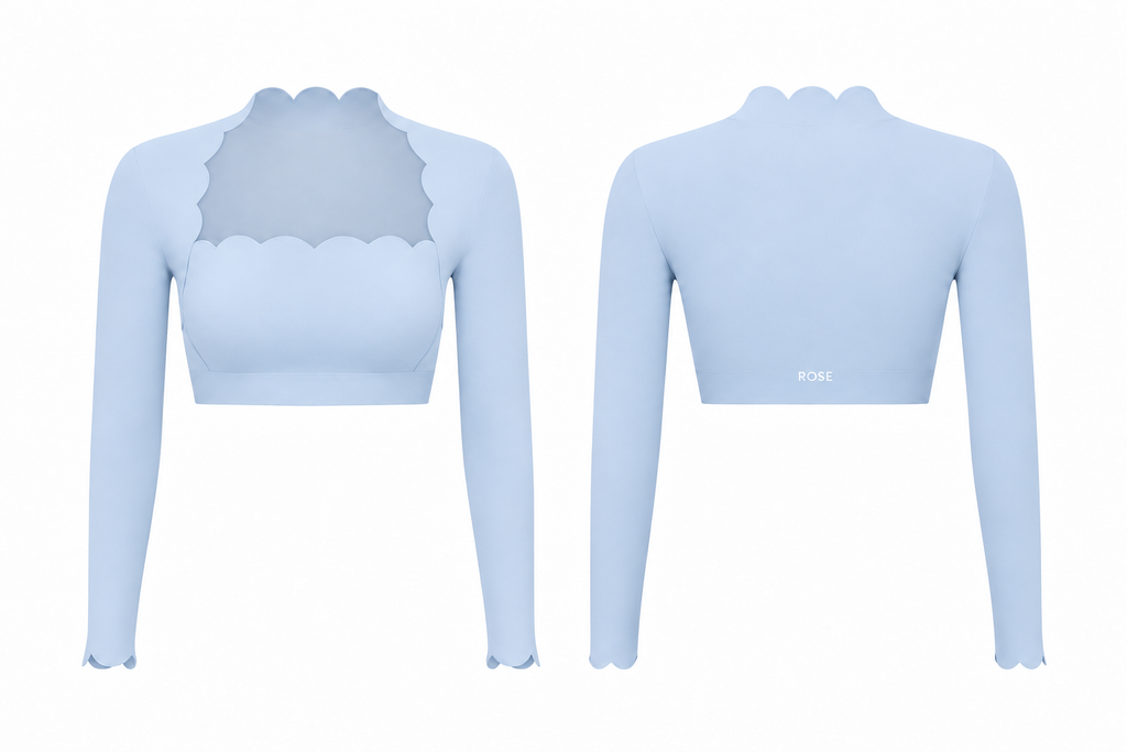 Crush Cropped Long Sleeve Top