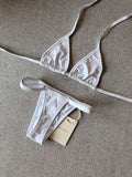 bikini fita branco neve