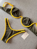 butterfly verde contorno amarelo