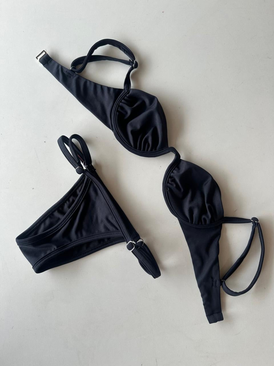 bikini butterfly preto