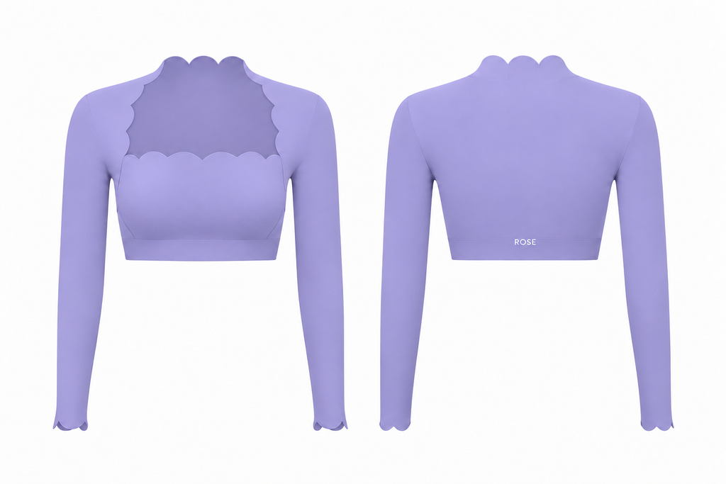 Crush Cropped Long Sleeve Top