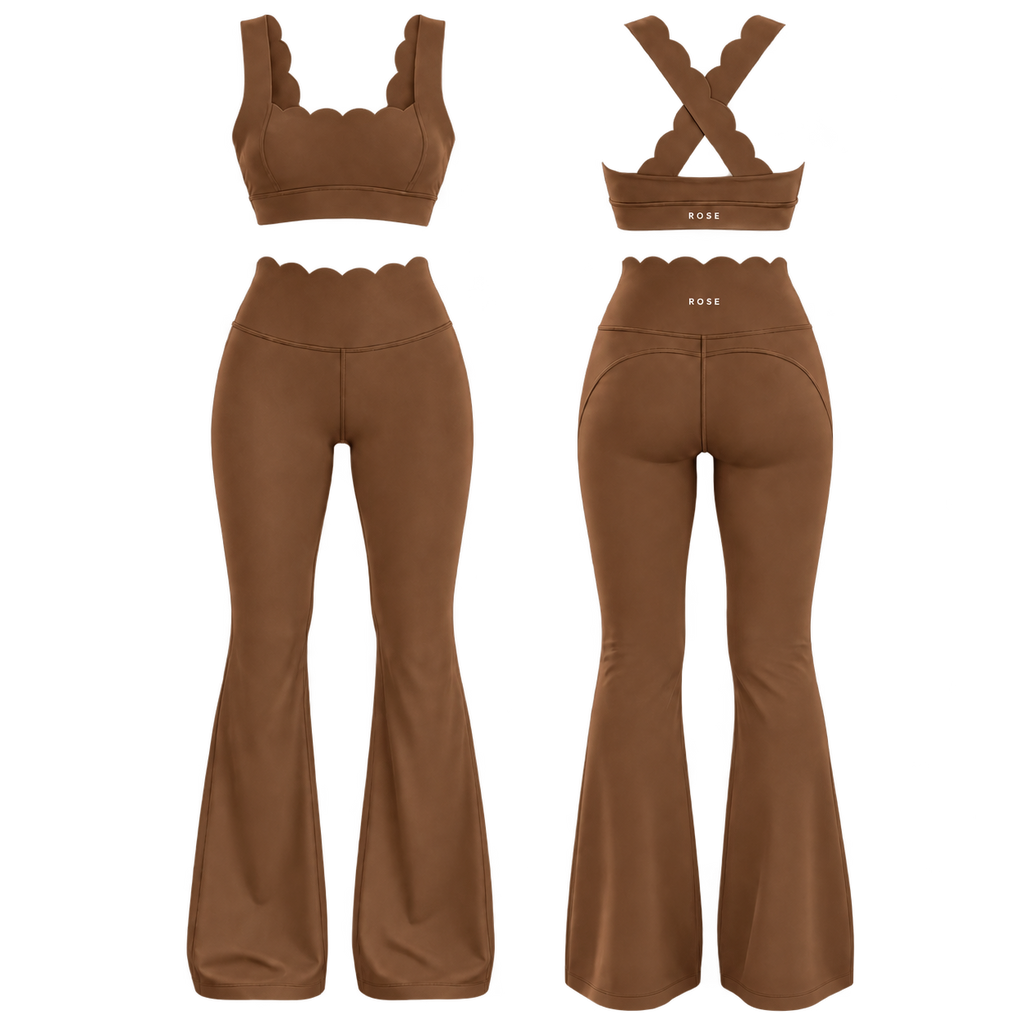 Crush High Waisted Flare Legging